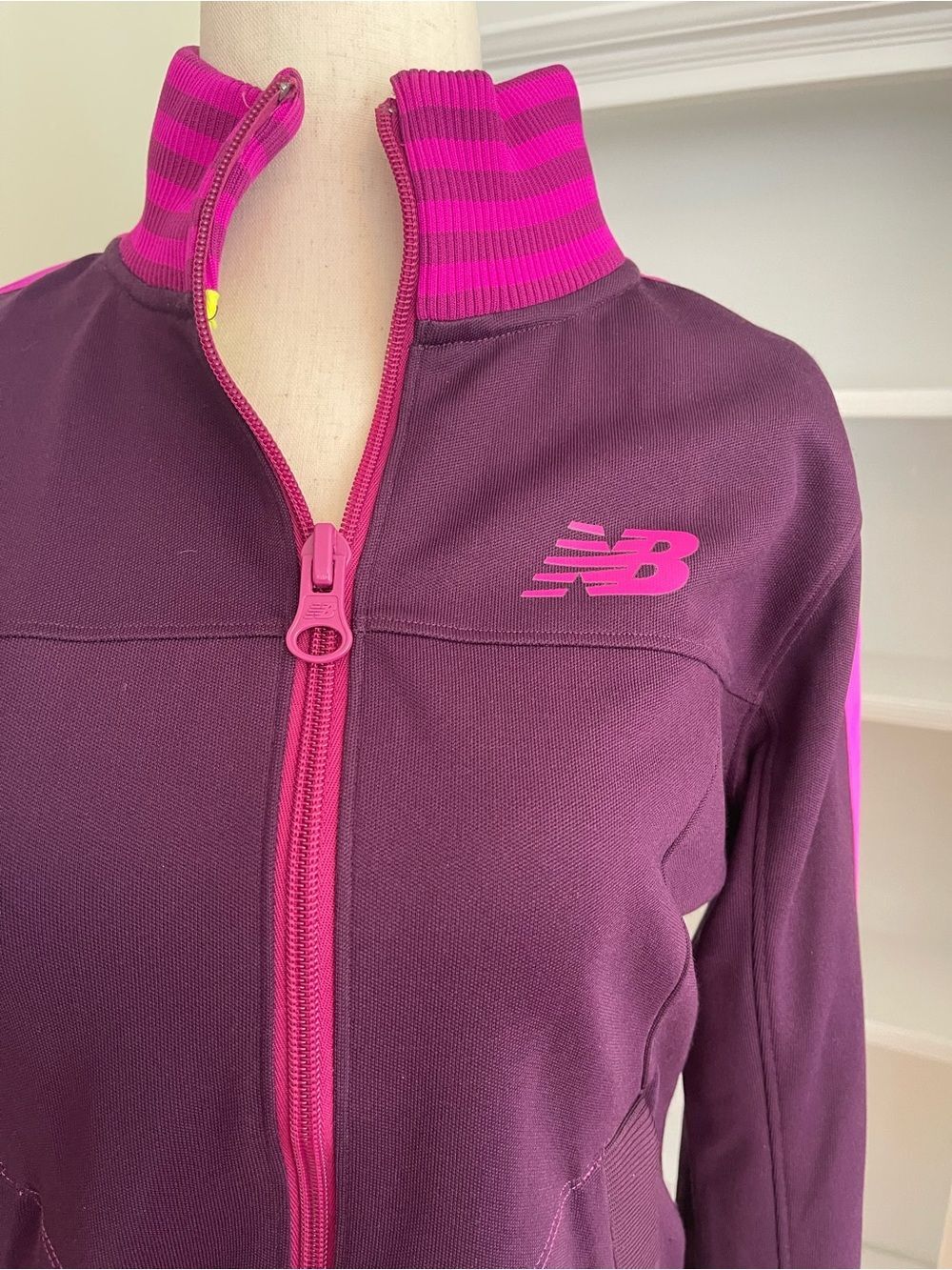 New Balance Y2K Retro Track Jacket Purple Punk Full Zip Size S